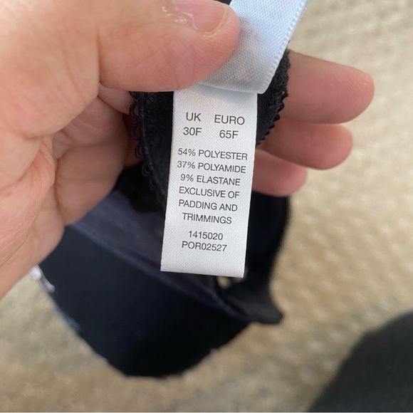 NEW High Apex Plunge Bra 30F Black and Pink - Picture 5 of 6